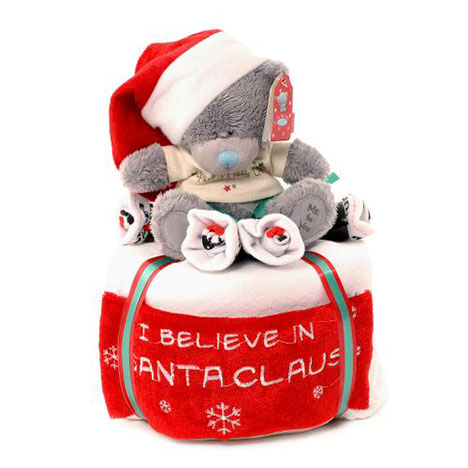 1 Tier Baby Girl Christmas Me to You Bear Nappy Cake £19.99